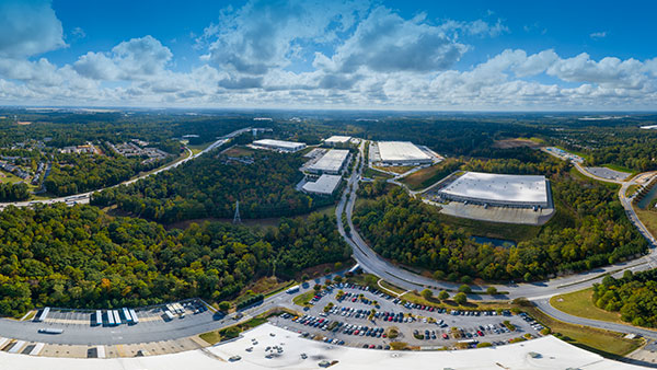360 image of industrial park