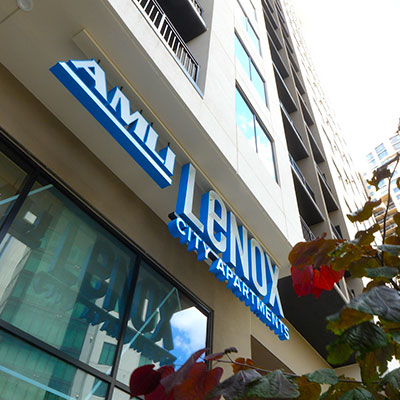 Image of AMLI Lenox sign