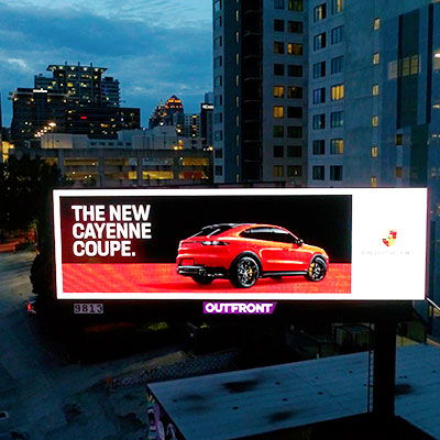 Image of a Porsche billboard