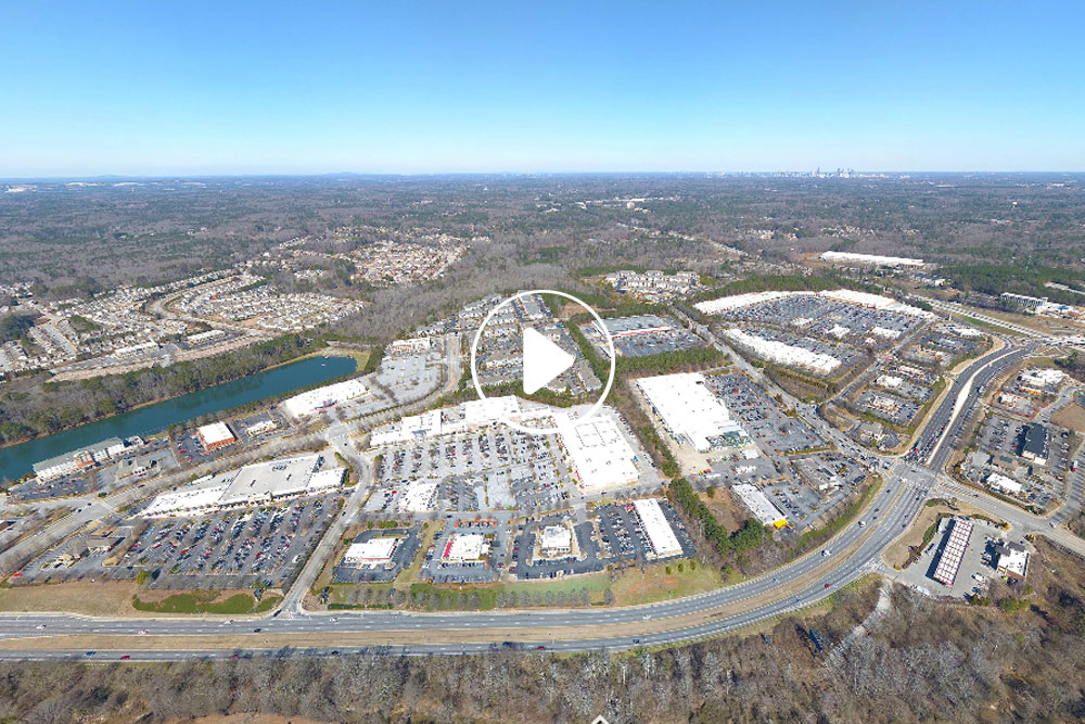 An aerial image of a Leased Commercial Space in College Park, GA